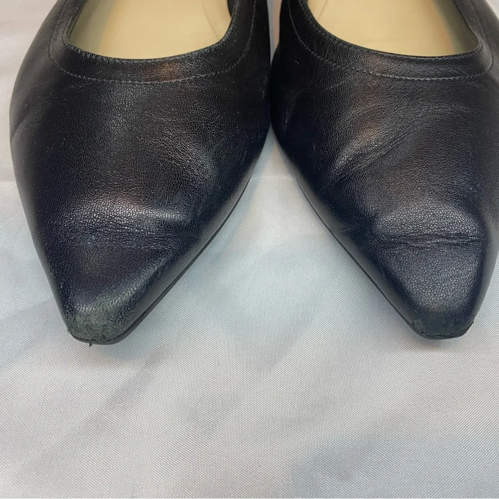 Everlane Black Pointed Leather Flats - Picture 10 of 10